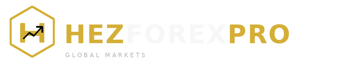 HEZFOREXPRO logo: HEZ and PRO in gold, FOREX in white